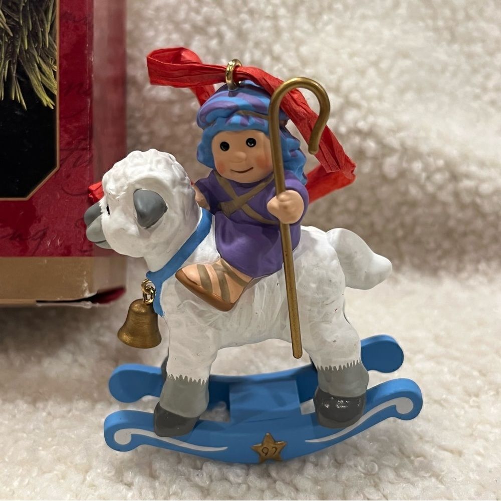 VTG Hallmark Playful Shepherd Christmas Ornament 1997 Keepsake